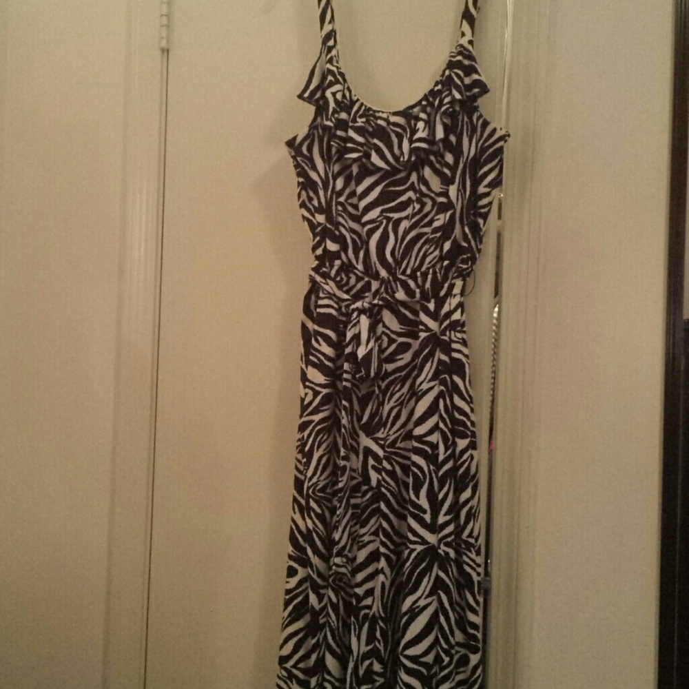 Plus size Zebra print Jumpsuit
